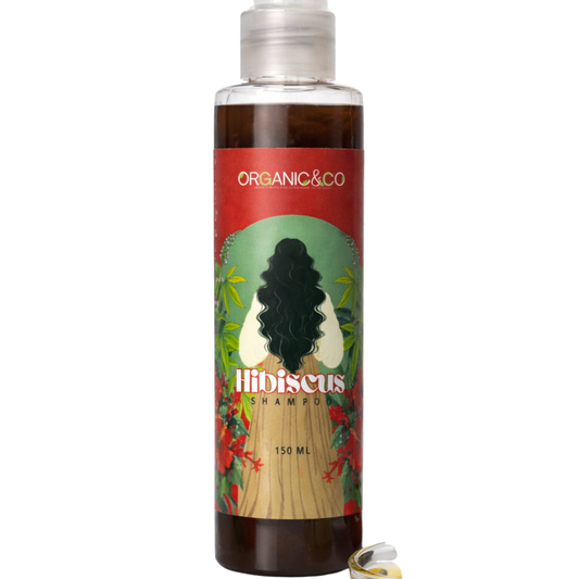 Organic & Co Hibiscus Shampoo 150ml - Hair Growth Anti Dandruff Pakistan