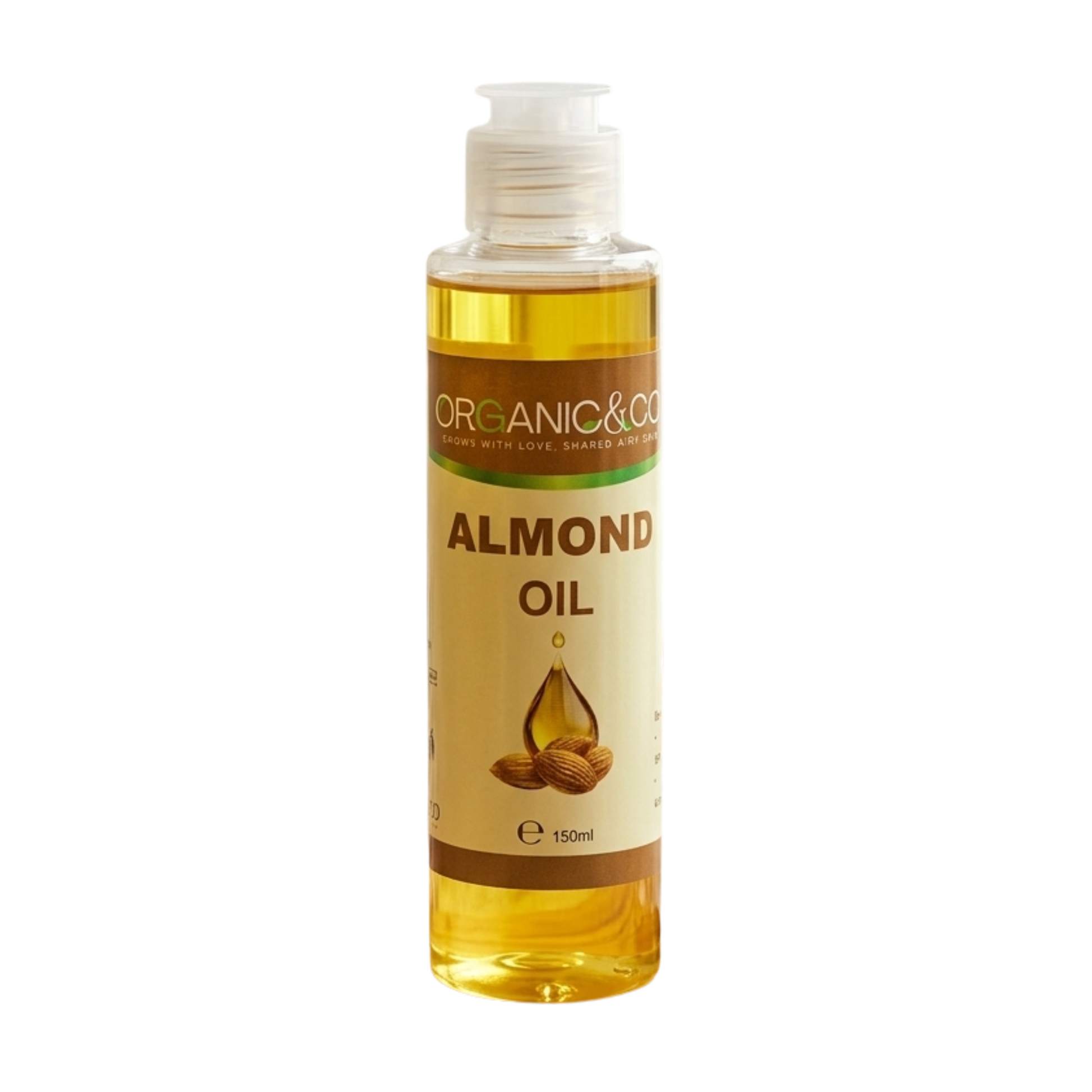 Organic & Co Almond Oil 150ml - Natural Hair and Skin Care Oil Pakistan